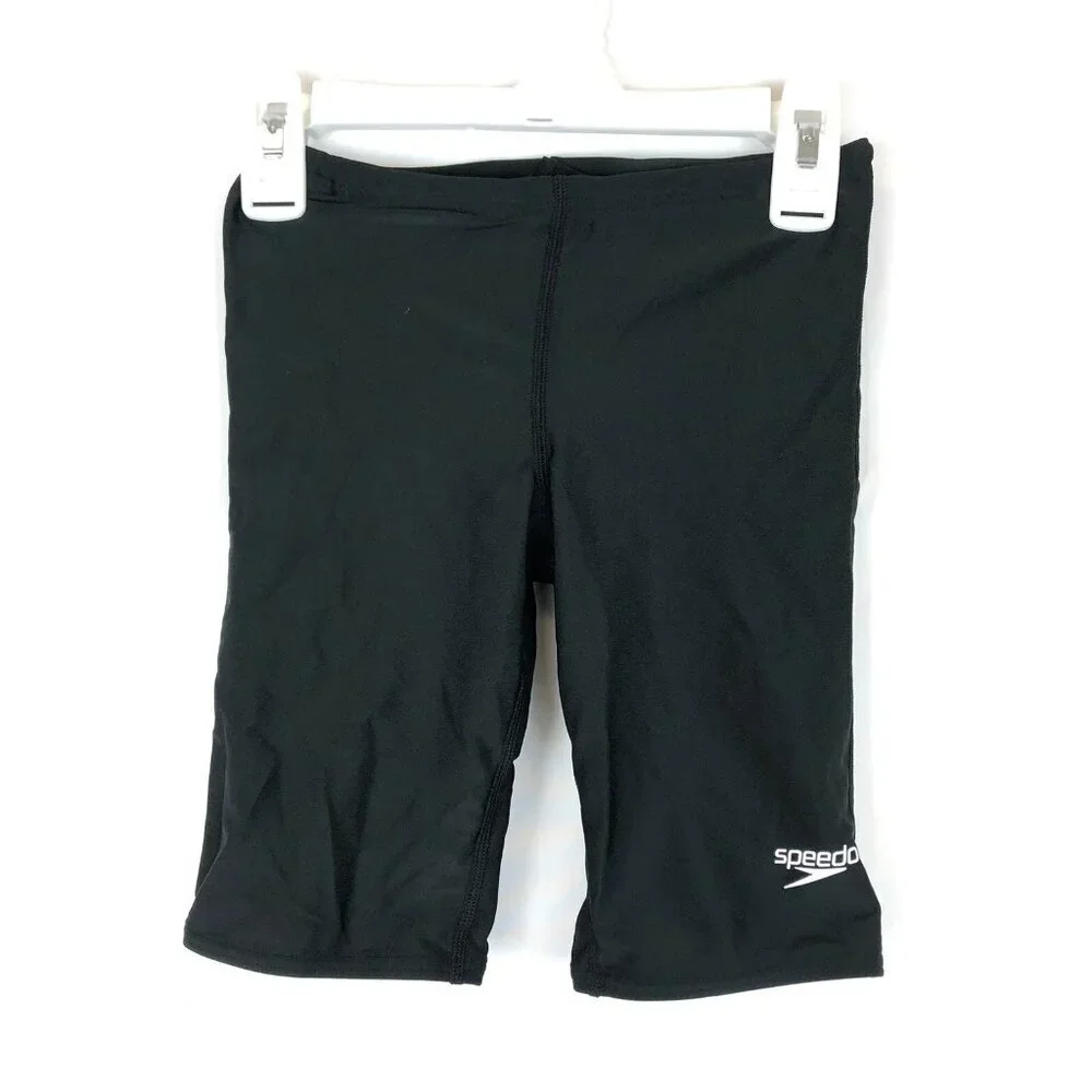 Speedo Men’s Jammer ProLT Black Solid Swimsuit Bottom Size 26